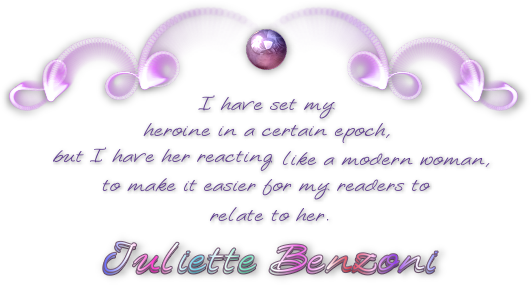 Quotation from Juliette Benzoni.
